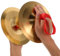 ERINGOGO 1paar Mini Finger Zimbeln Aus Metall Handzimbeln Für Bauchtanz Und Musikunterricht Hochwertige Für Junge Mädchen Und Erwachsene Klare Und Helle Klänge Zur Musikalischer