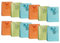 Laro Medium Geschenktüten 10-100 Stk Medium, Anzahl:96, Muster Tüten:Leuchtstreifen