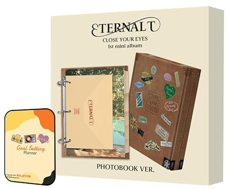 ETERNALT CLOSE YOUR EYES Album [PHOTOBOOK ver.]+Pre Order Benefits+BolsVos K-POP Inspired Freebies (The 1st Mini Album)