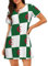 UVBDF Drapeau de l'Algérie Chemise de nuit élégante à manches courtes pour femme Imprimé décontracté, Noir , XL