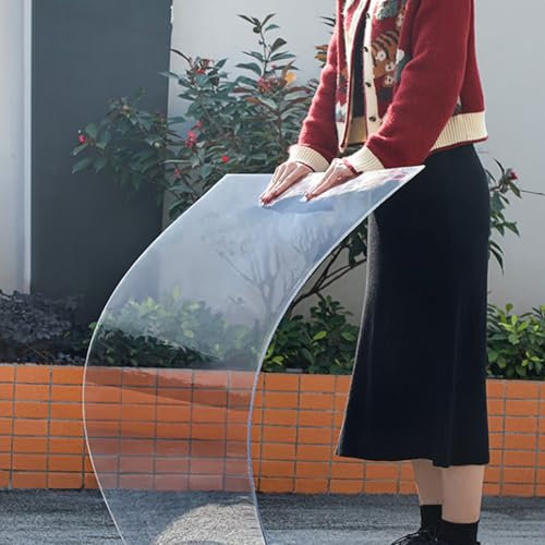 Impermeable Placas Transparente,Hoja Acrílico,Paneles de policarbonato,Paneles de Techo de Transparente,Panel para Exteriores,Invernaderos,Techos,Fácil de Doblar y Cortar,Personalizable