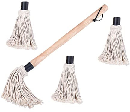 Warmhm Brosse à Barbecue avec Manche Bois De Balai pour Badigeonner Accessoire De Cuisine Pratique