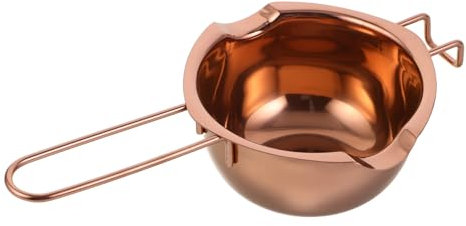 KOCKSHION Stainless Steel Melting Bowl Double Boiler for Even Heating of Chocolate Butter Cheese for Home Baking and Candy Making and Heat Resistant