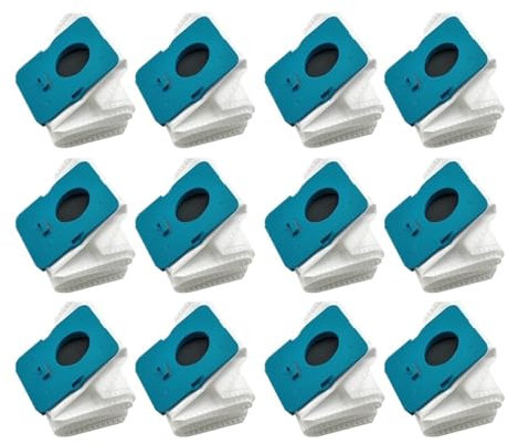 AZSHIW Bolsa for Polvo Compatible con el Robot Aspirador Samsung Bespoke VCA-ADB95 VS20A95923W Jet. Bolsas for Polvo de Alta Capacidad. Piezas Desechables for el contenedor de Polvo.(12 PCS)