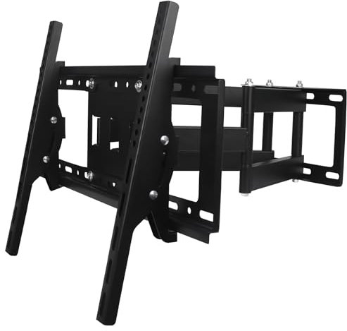 kisidus TV Wandhalterung Schwenkbar für 32-75 Zoll Flach & Curved Fernseher oder Monitor, Neigbare TV Halterung Max Gewicht 45kg, VESA 200x200 zu 600x400mm