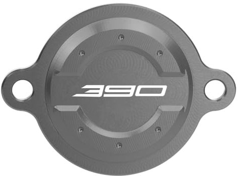 MotHeartCNC Copertura protettiva per filtro olio moto per 390 Duke 2016-2023 protezione alloggiamento filtro olio CNC 390 accessori duke (grigio)