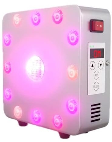 EMR-TEK Firewave | Thérapie par la lumière rouge pour le visage et le corps, mélange de lumière rouge (630 nm 670 nm) et proche infrarouge (830 nm) | Lampe LED portable pour soins de la peau à