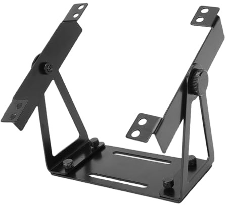 YUEHISY 360° Adjustable PC Computer Fan Mount, 120mm and 140mm Desk Fans Universal Stand Mount, Multi Purpose Cooling Solution (Black)
