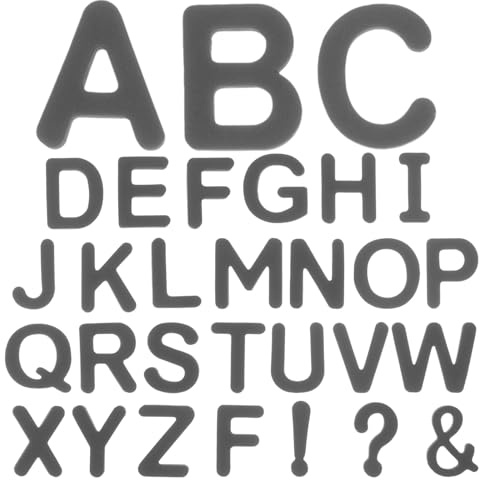 Alphabet Magnete A-Z aus EVA Schaumstoff, Schwarz und Deko Geschenkideen