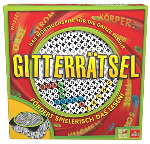 Goliath 70473 Gitterrätsel | Wortsuch-Spiel für die ganze Familie | Gesellschaftsspiel zum Lesen lernen | großer Spielspaß beim Wörter raten | für Kinder ab 7 Jahren |Puzzle
