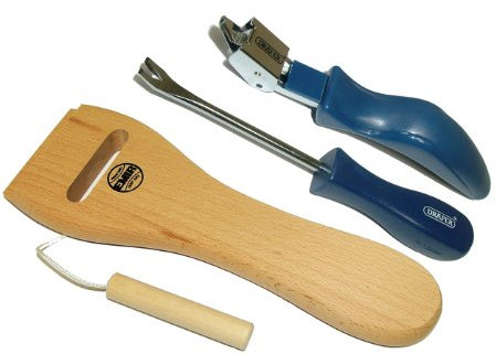 Draper Tack Lifter + Draper Staple Lifter + Web Stretcher Upholstery Kit