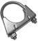 Universal Exhaust Pipe clamp + U-Bolt - 60 mm - BZP Mild Steel Pack Size : 1
