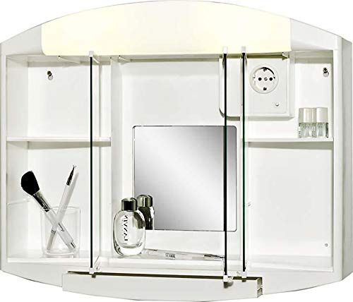 FORMAT 4013251854014 – Spiegelschrank Elda Weiñ Kstst. B59 x H49 x t15.5 cm