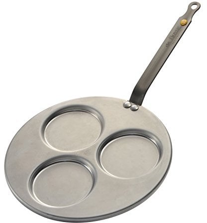 de Buyer 5612.03 3-Blinis Mineral B Element Fry Pan by De Buyer