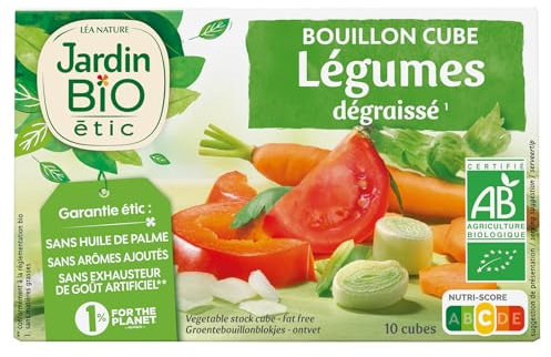 Jardin BiO étic - Bouillon cube Légumes dégraissé 90g (10 x 9g)