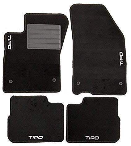 RICAMBIITALIA2017 TAPPETI - TAPPETINI Moquette 4 Loghi 4 Fix per Tipo 2015> (Solo Modello BERLINA)
