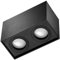 LED Aufbauspot, LED Deckenaufbauleuchte, Aluminium Deckenleuchte Schwarz (LX77 SCHWARZ)