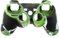 OSTENT Funda de Piel de Camuflaje Cubierta de Silicona Compatible para Sony PS2 / 3 Wireless/Wired Controller - Color Verde