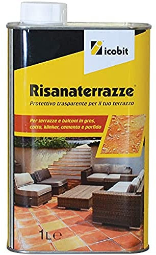 icobit Risanaterrazze-Protettivo impermeabilizzante per terrazze e balconi, 1 Litro