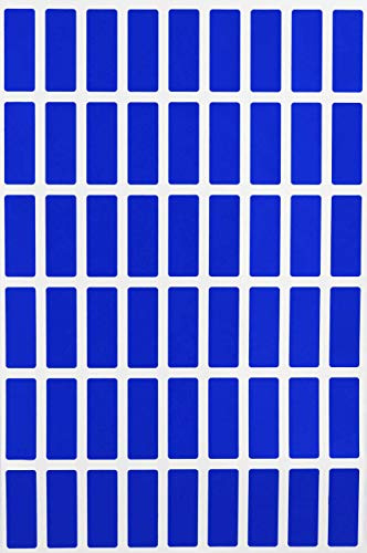Blue Moving Labels 25mmx10mm - Blank Sticker Labels 2.5 cm x 1 cm - 810 Pack by Royal Green