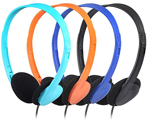 CN-Outlet - Cuffie per bambini per scuola, biblioteche, laboratori informatici, centri di prova, musei, hotel 100Mixed