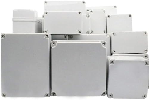 Supertool Project Box, ABS Plastic Cover IP67 Waterproof Electronic Junction Box for DIY Instrument (1 Piece), Light Grey (110 x 80 x 45mm)