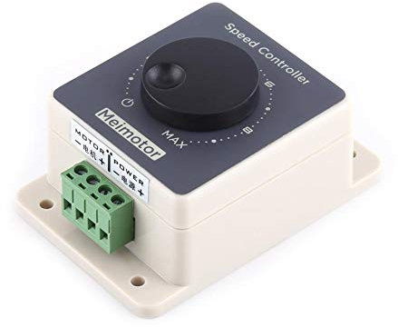 12V Contrôleur de vitesse du moteur, contrôleur de vitesse du moteur PWM modulateur de largeur d'impulsion DC10-60V 20A Shell étanche avec circuit imprimé de