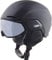 Alpina Alto Q-LITE - Sicherer, Stoßabsorbierender & Individuell Anpassbarer Skihelm Mit Kontrastverstärkendem Visier Für Erwachsene, Black matt, 51-55 cm