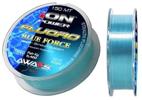 Filo monofile da pesca AWA-Shima Ion Power Fluoro Blue Force 150 m (0,22 mm 6,10 kg)