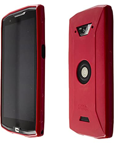 caseroxx Schutzhülle für Crosscall Core-X4 in rot – Flexibles TPU-Case aus stoßfestem Gummi, passgenaue Handy-Tasche mit Kantenschutz & rutschfestem Grip