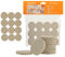 VABNEER 48 Stück Filzgleiter, 40 mm, beige, selbstklebend, Bodenschutz, Filzgleiter, 5 mm dick, Möbelgleiter für Möbelfüße (rund, 40 mm)