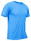 TACVASEN Herren Rashguard Sport T-Shirt UV Schwimmshirt Schnelltrocknendes Laufshirt Sommer, Azurblau, L