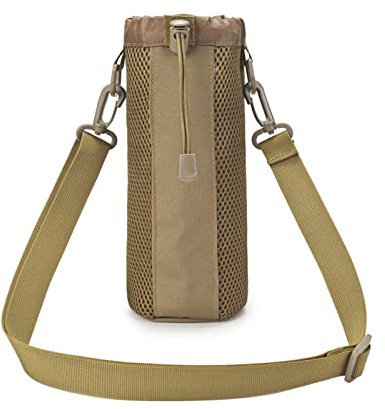 ACEXIER Tactical Molle Water Bottle Pouch Military Mesh Kettle Holder Bag Waist Bag Outdoor Hunting Hiking Fishing Kettle Carry Bag