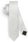 HISDERN Herren Krawatte Weiß Schmale Einfarbig Seide Krawatten für Herren Klassische Formelle Elegante Schlipse Hochzeit Party Business Krawatte 6cm