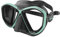 SEAC Unisex-Adult Symbol Made in Italy Zweiglas-Tauchmaske mit Einer 3D-Schnalle direkt am Maskenkörper, schwarz/klar blau, Standard