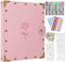 ZEEYUAN Fotobuch Selbststaglten 60 Schwarze Seiten DIY Scrapbook Album zum einkleben Leder Fotoalbum Geschenk für Weihnachten Hochzeit Jahrestag Valentinstag Muttertag Geburtstag