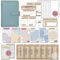 BeginnerBudget® Budget Planner Deutsch - Starterset mit Sparchallenge Budgetplaner - Sparen mit Umschlagmethode + Anleitung - Ringbuch - Binder A6 Glattleder-Style (Hellblau)