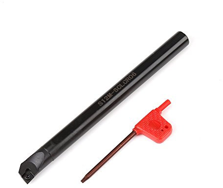 Barra di Alesatura Accusize, Supporto Barra 10 Pezzi CCMT0602 Barre Piccole per Tornio in Metallo Inserto 3 Chiavi SCLCR Tornio Tornitura Interna
