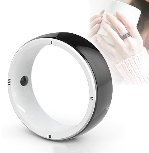 NOGRAX R5 Smart Ring, Multifunktionsring, Smart Ring Neues tragbares Gerät IC/ID/NFC-Lesegerät, integrierte 6 RFID-Karten und 2 Gesundheitssteine, kompatibel mit iOS und Android M S