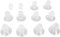 Brust Pumpe Flansch Einsätze, 10 Brust Pumpe Flansch Einsätze, 2 Enten Schnabel Ventil, Silikon Brust Pumpe Flansch Einsätze, 13mm 15mm 17mm 19mm 21mm 21mm