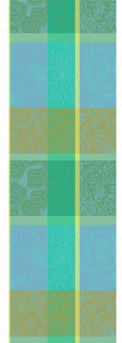 BIENENKORB24 Garnier Thiebaut Tischläufer Mille Petales Chlorophylle, beschichtet 55 x 175 cm