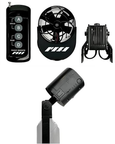 RC Haze Fan Upgrade-Pack (RC Haze-Ventilator + Lüfter-Dock + Magische Fernbedienung), passend für PMI SmokeNinja und SmokeGENIE tragbare Nebelmaschine