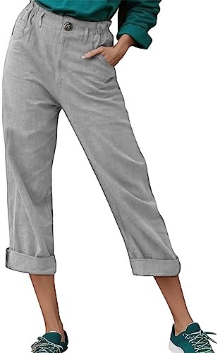 MBBYLIVES Pantalon Ample Femme Pantalon Chino Femme ete Pantalon Femme Enceinte Pantalon decontracté Femme Pantalon Casual Femme Pantalon Jean Femme Pantalon Fluide pour Femme Pantalon Palazzo Femme