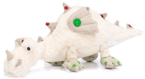 Himmelgrün® Kräuter Kuscheltier (Friedrich der Drache) mit Bio Hirseschalen und duftender Kinder Kräutermischung, 2-teilig aus 100% Baumwolle mit Zipp. Plastikfrei und natürlich (Drache - Friedrich)