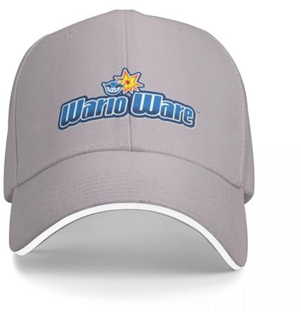 QFLLQLFF Basecap Warioware Logo Cap Baseball Cap Bommelmütze Baseballcap Damen Strandvisier Herren Geschenk