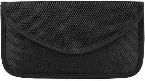 Sac Faraday, Pochette Faraday pour Cell Sacs de Blocage de signaux Portable Pochette de Protection Bloqueur de Signal RFID/NFC Téléphone Voiture Clef Etui Anti Ondes Anti-Suivi pour Smartphones