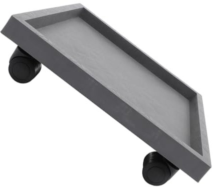 BESPORTBLE Bandeja para Macetas Cuadrada con Ruedas De Soporte Portátil para Plantas Bandeja para Macetas con Ruedas para Jardín Interior