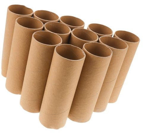 Hohopeti Toilettenpapierrollen aus Karton zum Basteln runde Papierrollen 10 cm 25-teiliges Set handgefertigte Papierrollen für Kindergarten- und Schulprojekte