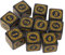 WOEIFGV Polyedrische Acryl-Würfel, Rollenspiel, Tischspiel, sechsseitige Würfel, quadratische Kanten, Mahjong-Zubehör, 10 Stück