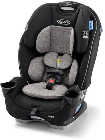 Graco Slimfit 3-in-1 Convertible Car Seat, Slim Car Seat with Space-Saving Design, Highback Booster Seat with 10-Position Headrest, Rear Facing and Forward Facing Carseat, Jarret